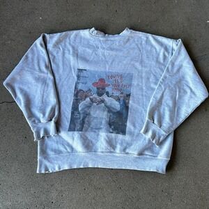 Kanye west "you just Ye'd your last haw" graphic grey crewneck sweatshirt